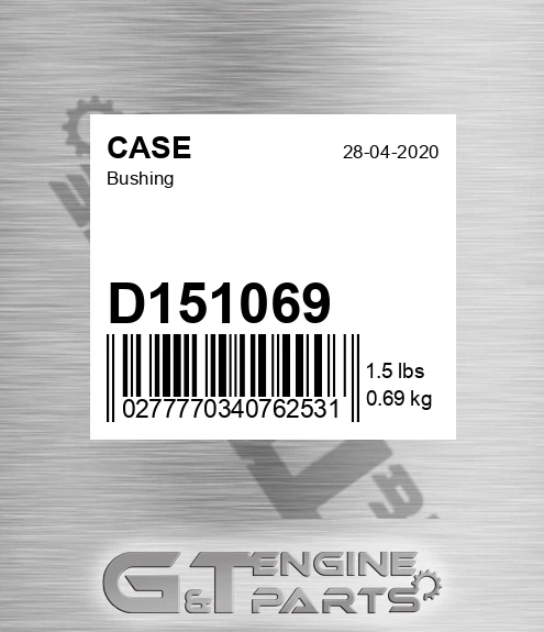 D151069 CASE Bushing
