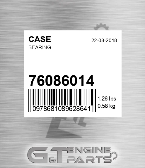 76086014 CASE Bearing