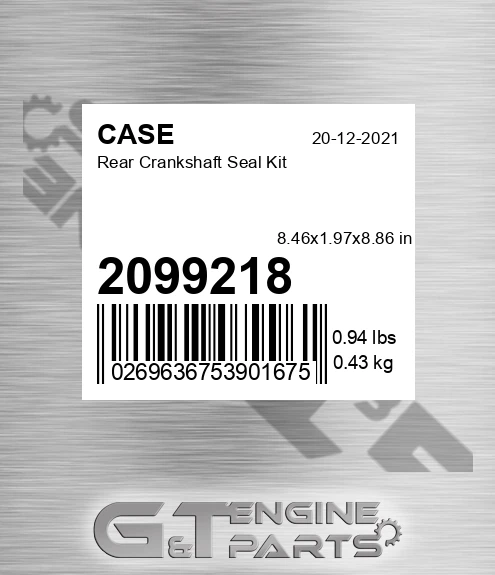 2099218 Rear Crankshaft Seal Kit