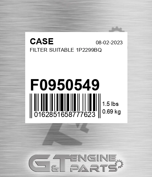 F0950549 Filter Suitable 1p2299bq
