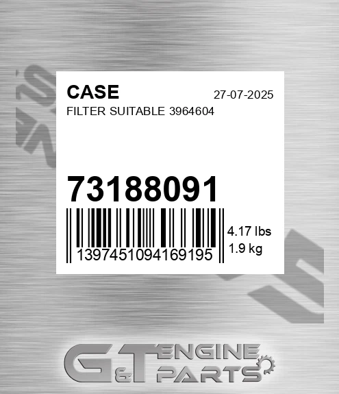 73188091 Filter Suitable 3964604