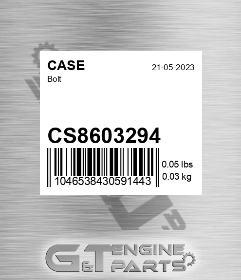 CS8603294 Bolt