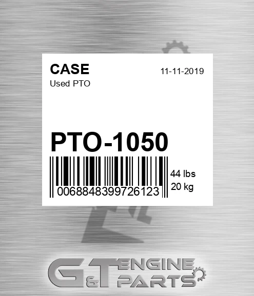 PTO-1050 Used Pto for CASE