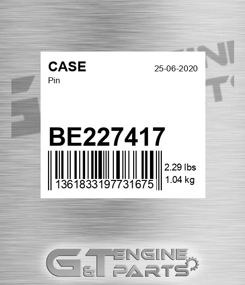 BE227417 Pin