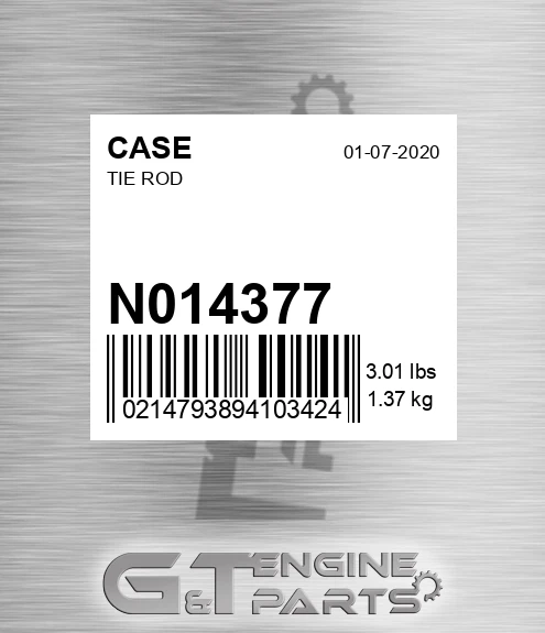 N014377 CASE Tie Rod