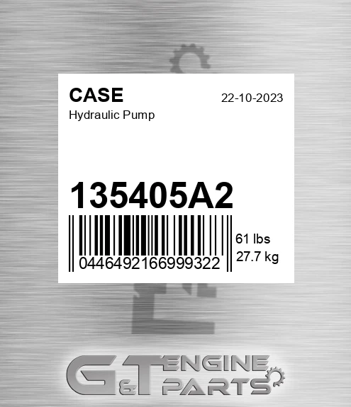 135405A2 Hydraulic Pump
