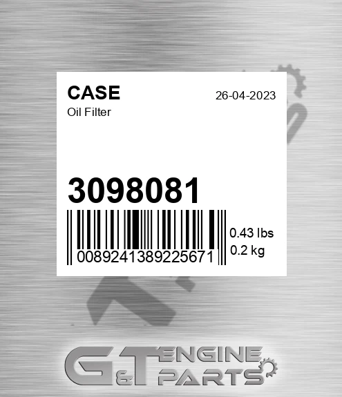 3098081 Oil Filter