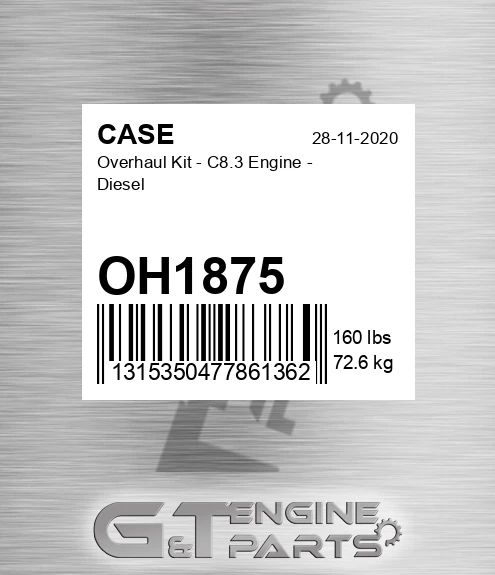 OH1875 Overhaul Kit - C8.3 Engine - Diesel