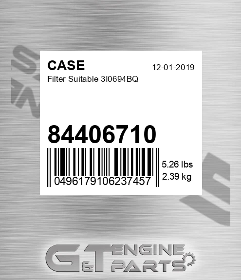 84406710 CASE Filter Suitable 3i0694bq