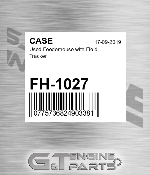 FH-1027 Used Feederhouse With Field Tracker