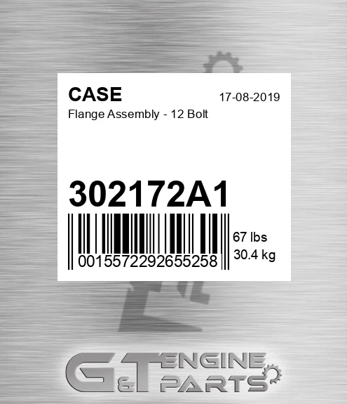 302172A1 CASE Flange Assembly - 12 Bolt