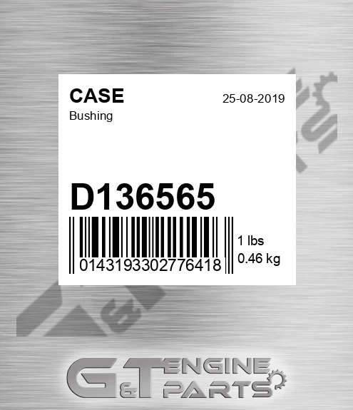 D136565 CASE Bushing