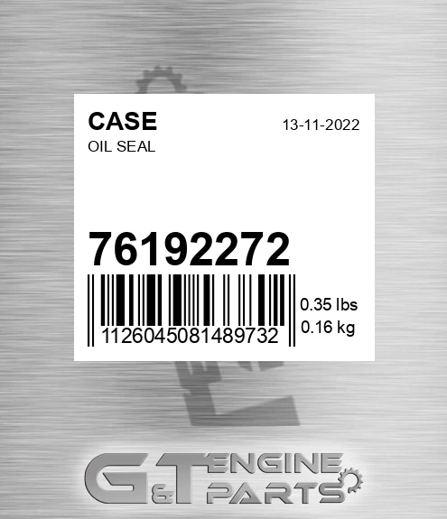 76192272 Oil Seal