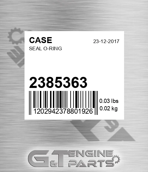 238-5363 Seal O-ring
