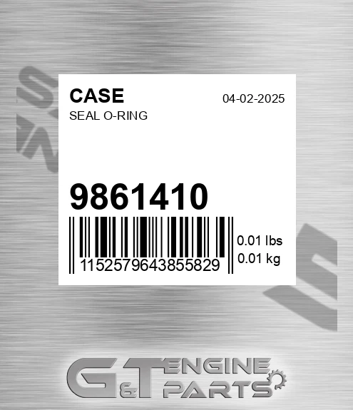 9861410 Seal O-ring