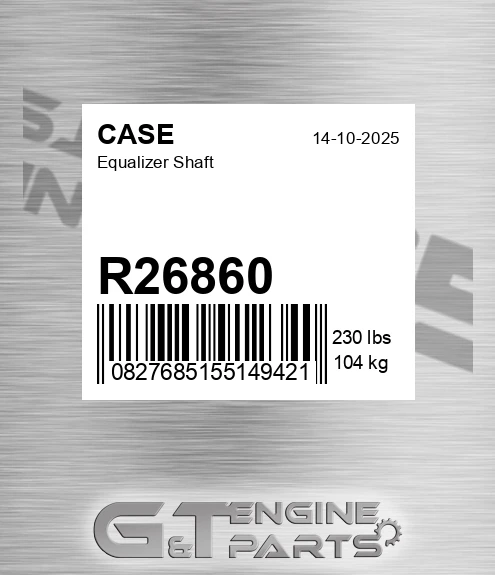 R26860 Equalizer Shaft
