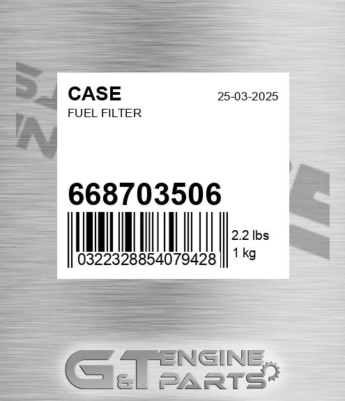 6687/03506 CASE Fuel Filter