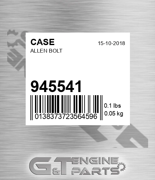 945541 CASE Allen Bolt