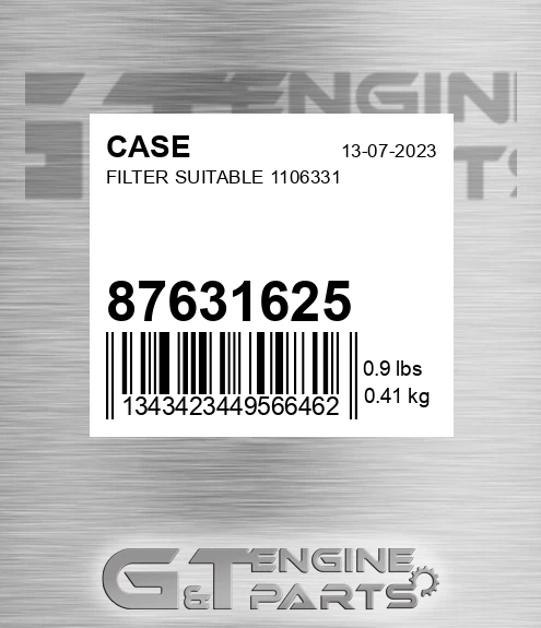 87631625 Filter Suitable 1106331