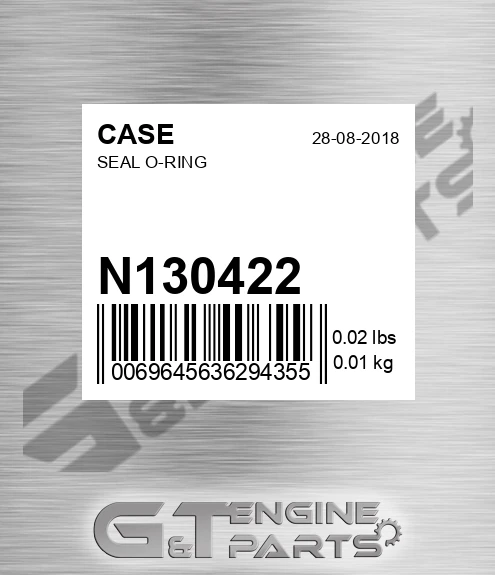 N130422 CASE Seal O-ring
