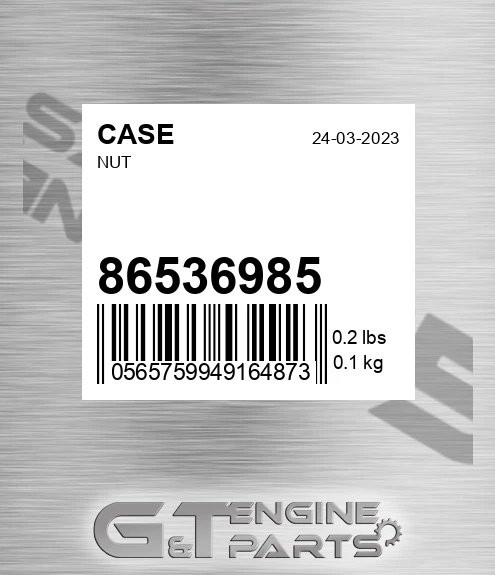 86536985 CASE Nut