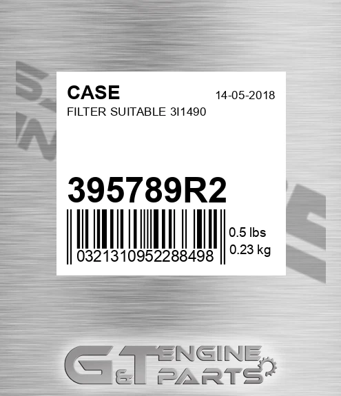 395789R2 CASE Filter Suitable 3i1490