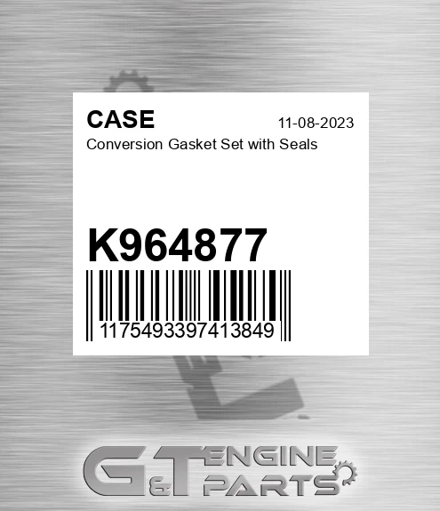 K964877 Conversion Gasket Set With Seals