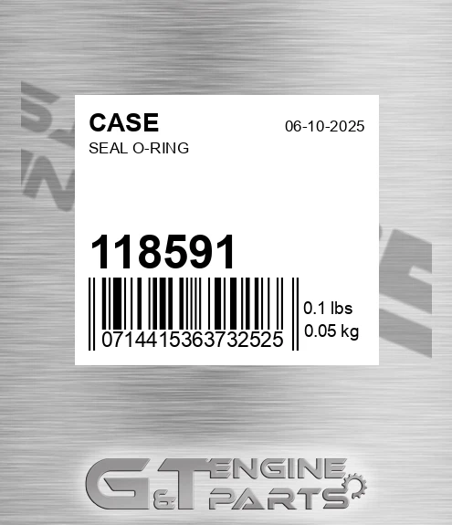 118591 Seal O-ring