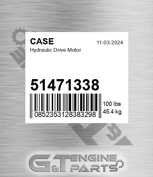 51471338 CASE Hydraulic Drive Motor