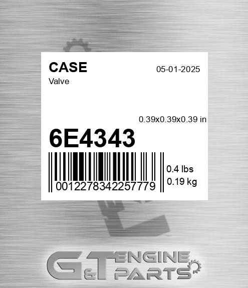 6E4343 Valve