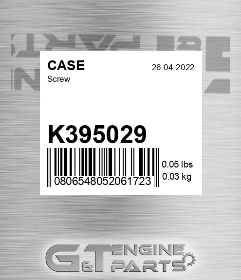 K395029 CASE Screw