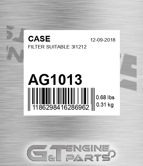 AG1013 CASE Filter Suitable 3i1212