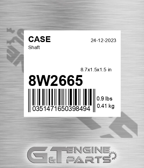 8W2665 CASE Shaft