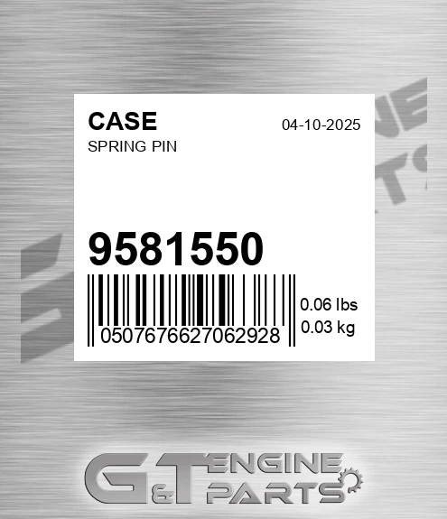 9581550 CASE Spring Pin