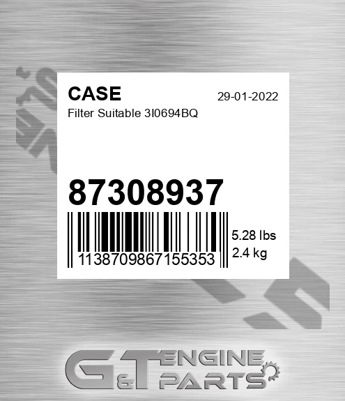 87308937 Filter Suitable 3i0694bq