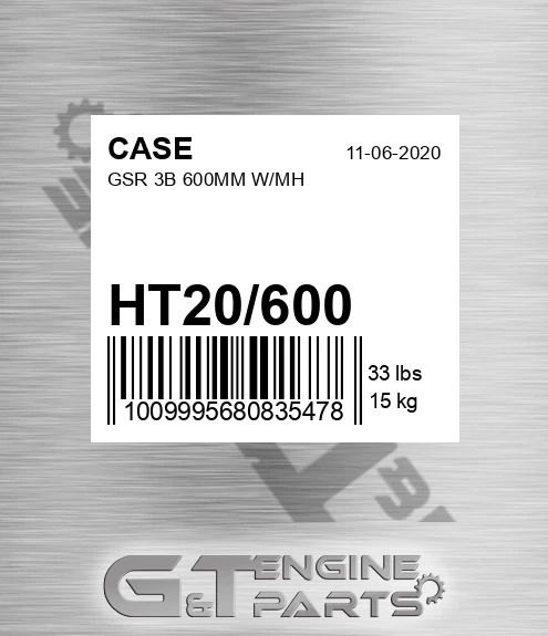 HT20/600 Gsr 3b 600mm W/mh