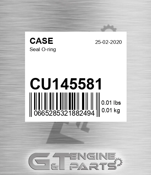 CU145581 Seal O-ring