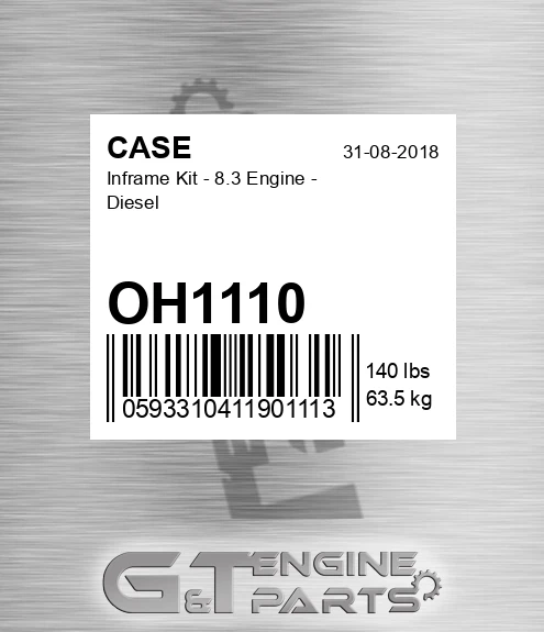 OH1110 Inframe Kit - 8.3 Engine - Diesel