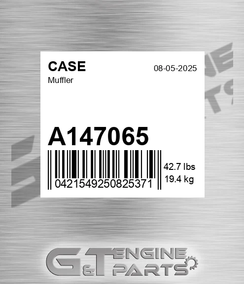 A147065 Muffler