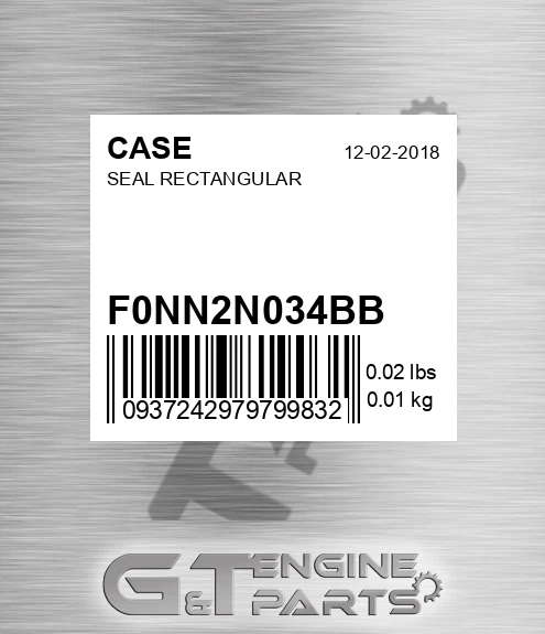 F0NN2N034BB Seal Rectangular