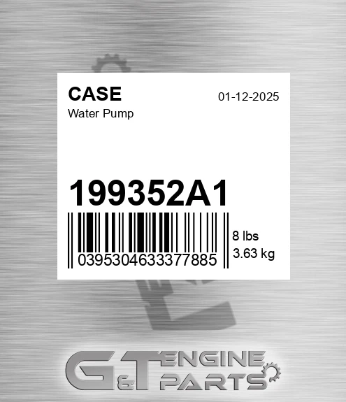 199352A1 CASE Water Pump
