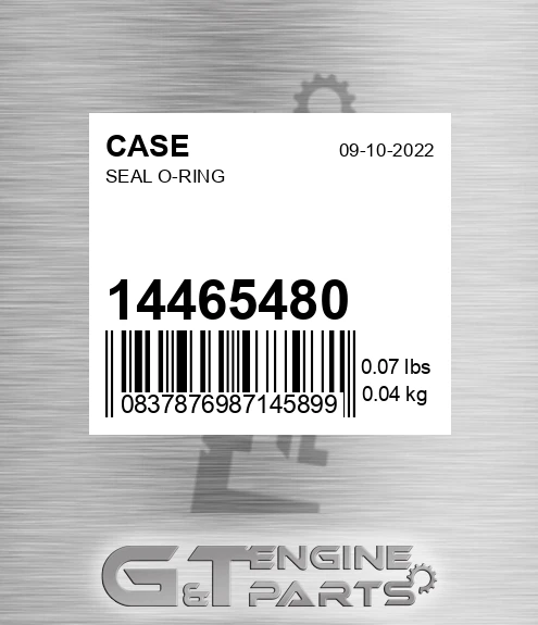 14465480 CASE Seal O-ring