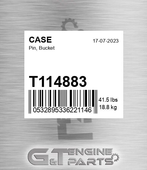 T114883 Pin, Bucket