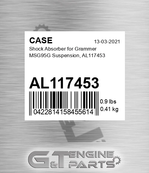 AL117453 Shock Absorber For Grammer Msg95g Suspension,