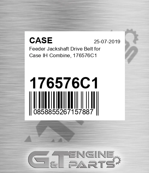176576C1 Feeder Jackshaft Drive Belt For Ih Combine,