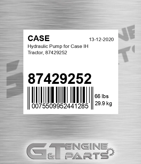 87429252 Hydraulic Pump For Ih Tractor,