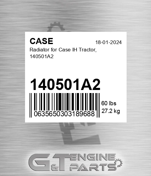 140501A2 CASE Radiator For Case Ih Tractor,