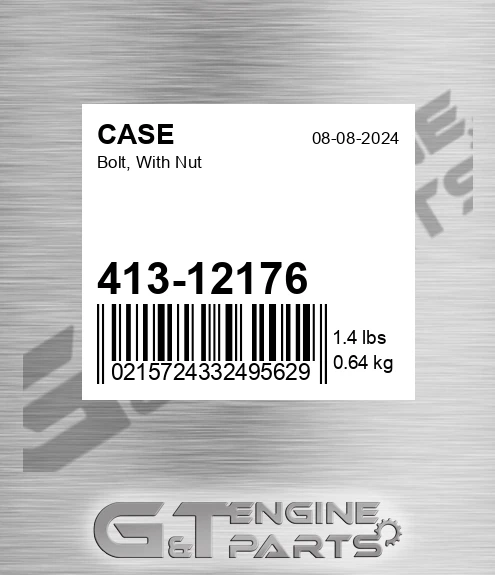 413-12176 Bolt, With Nut