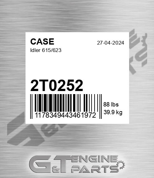 2T0252 Idler 615/623