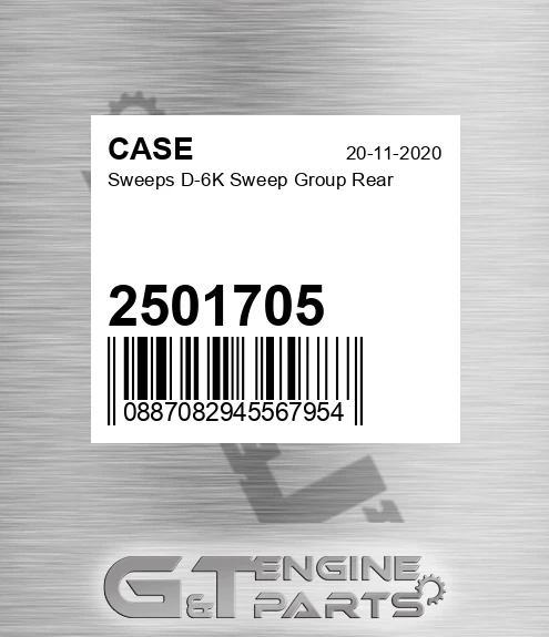 2501705 CASE Sweeps D-6k Sweep Group Rear
